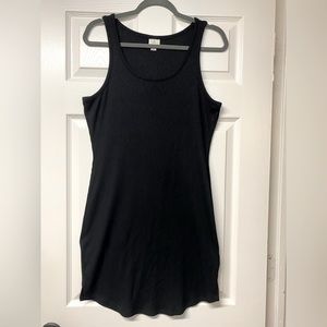 Black Ribbed Dress